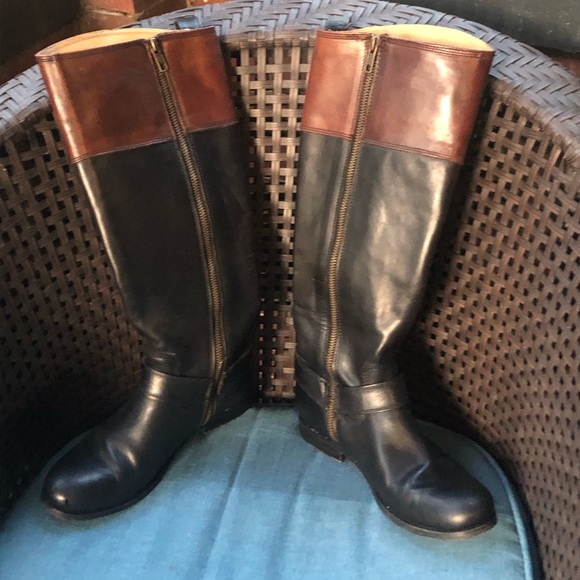 Frye Shoes - Frye Boots Black Brown Tall Size 6